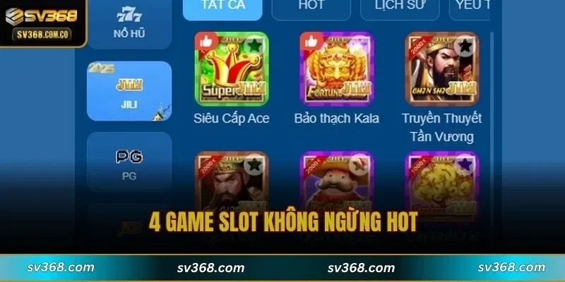 4 game slots không ngừng hot