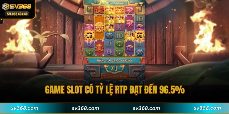 Game slot có tỷ lệ RTP đạt đến 96.5%