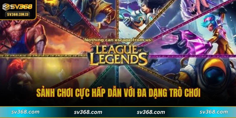 Sảnh chơi cực hấp dẫn với đa dạng trò chơi