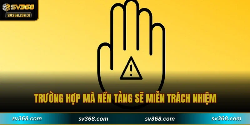 Trường hợp mà nền tảng sẽ miễn trách nhiệm